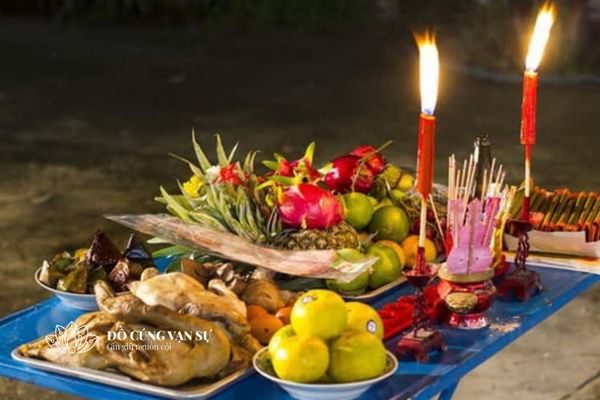 Mâm lễ cúng rằm hàng tháng đầy đủ và trang trọng