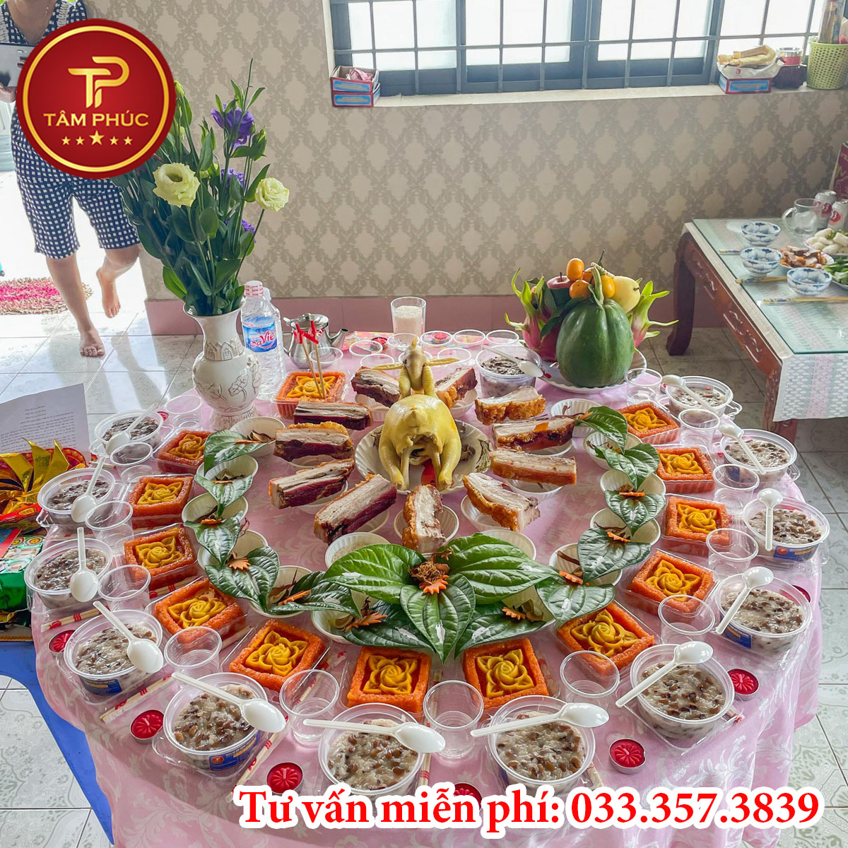 Bàn cúng thôi nôi cho bé đơn giản dễ làm
