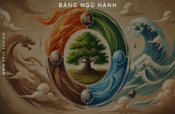 Sơ đồ ngũ hành phản khắc trong phong thủy