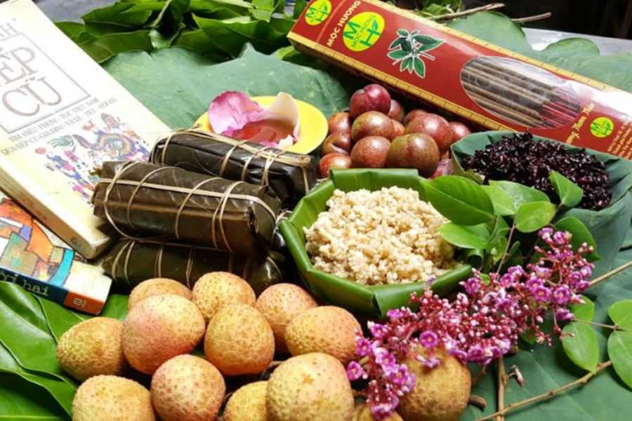 Mâm cúng lễ tết Đoan Ngọ truyền thống đủ lễ vật