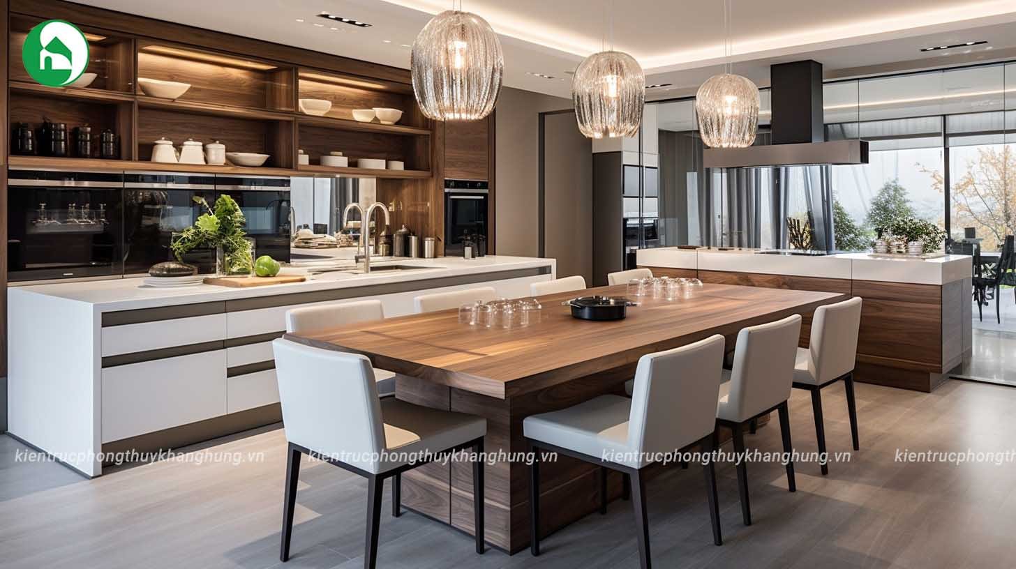 Bố trí bếp hợp phong thủy cho nhà ở