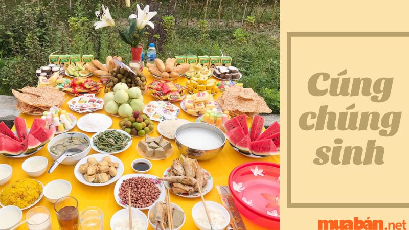 Mâm cúng chúng sinh tại nhà đầy đủ và đúng chuẩn