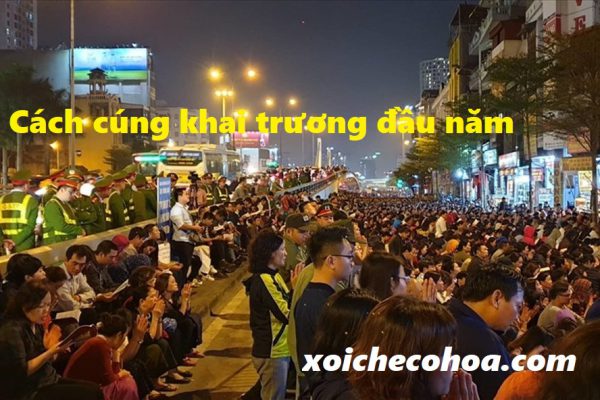 Mâm cúng đầu tháng khai trương cửa hàng kinh doanh
