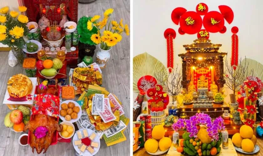 Cúng thần tài mùng 10 tháng Giêng tại gia