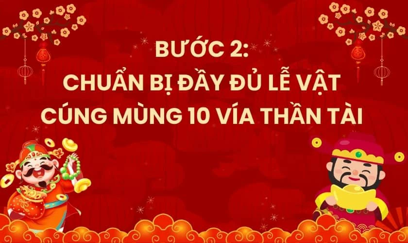 Cúng thần tài mùng 10 tháng Giêng tại gia