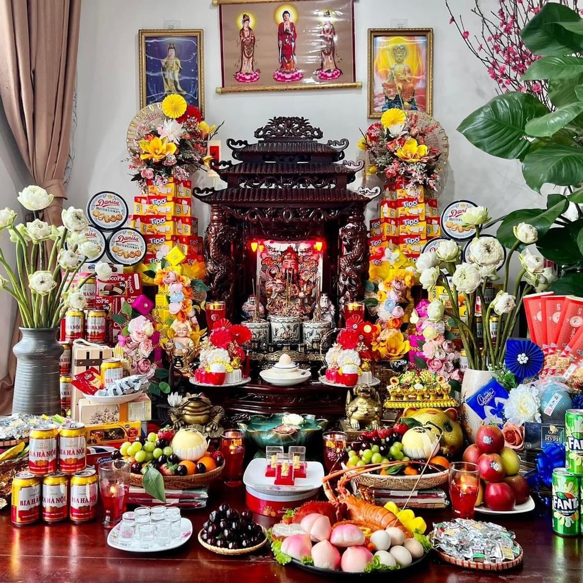 Mâm cúng Thần Tài hàng ngày đúng phong thủy