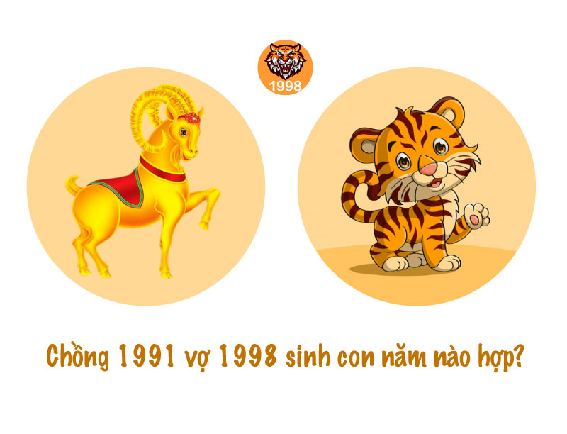 Chồng 1991 vợ 1998 sinh con năm nào hợp