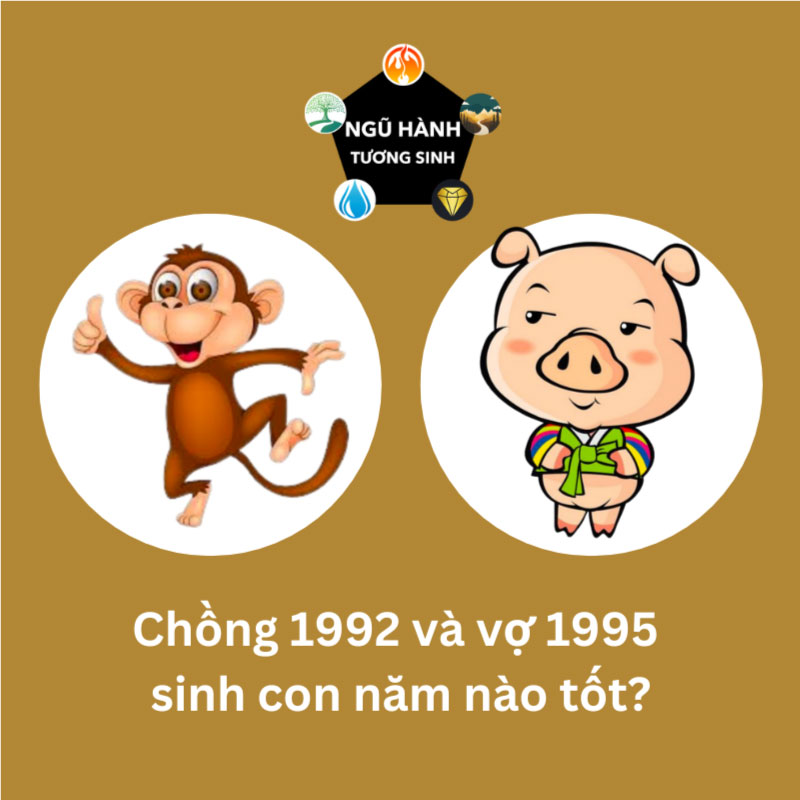 Gia đình chồng 1992 vợ 1995 sinh con hợp tuổi