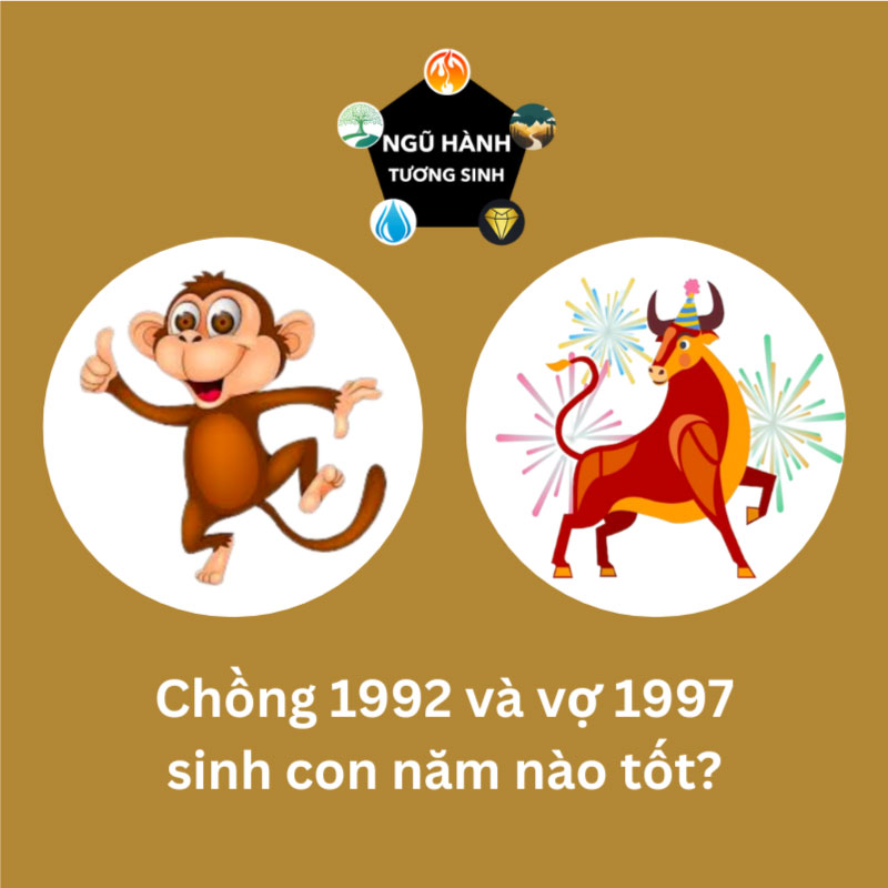 Chồng 1992 vợ 2001 sinh con năm nào tốt