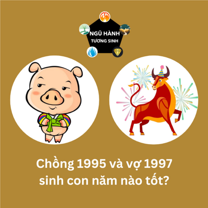Chồng 1995 vợ 1997 sinh con năm nào tốt