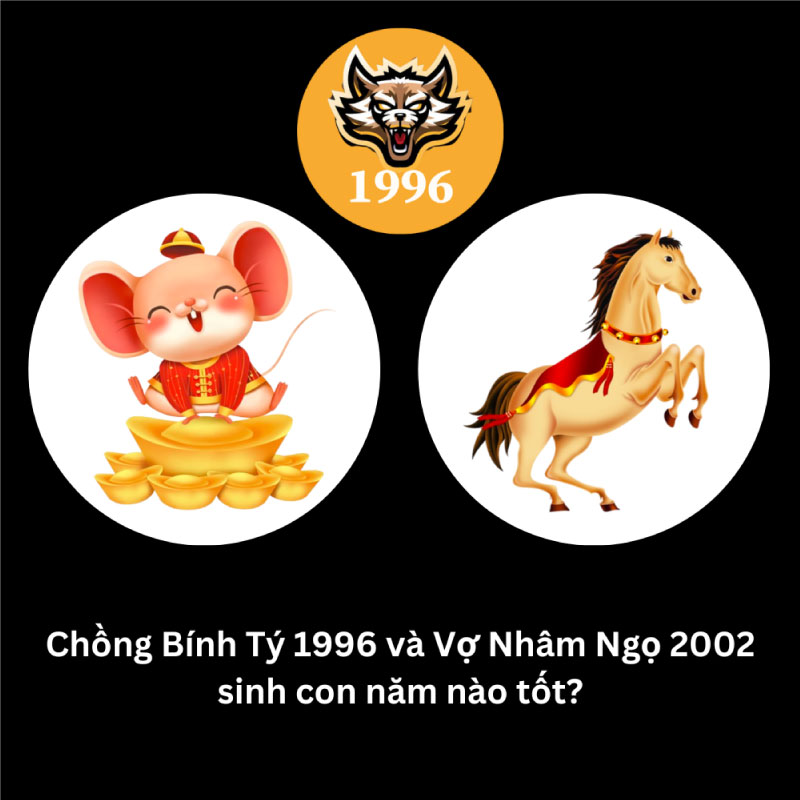 Chồng 1996 vợ 2002 nên sinh con năm nào tốt