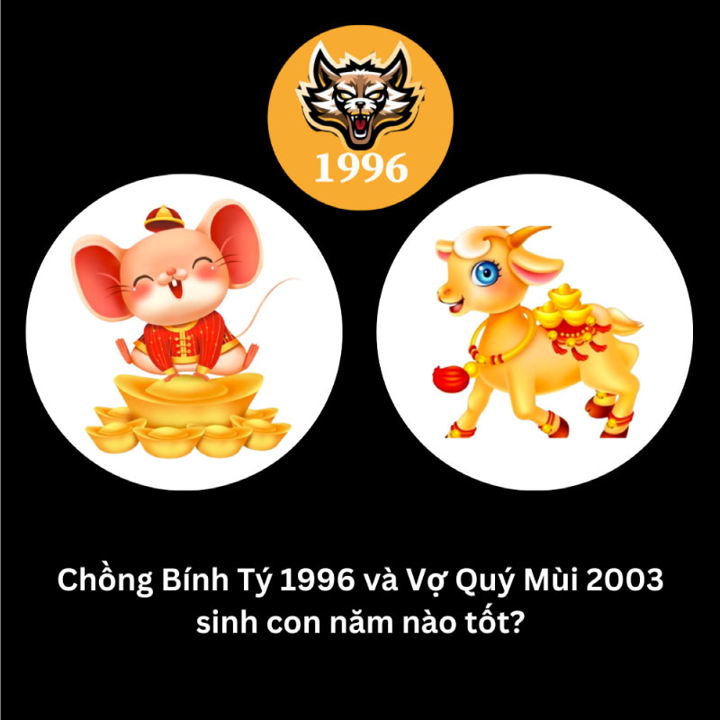 Chồng 1998 vợ 2003 nên sinh con năm nào tốt
