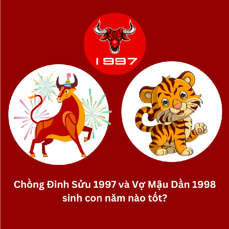 Chồng 1997 vợ 1998 nên sinh con năm nào tốt