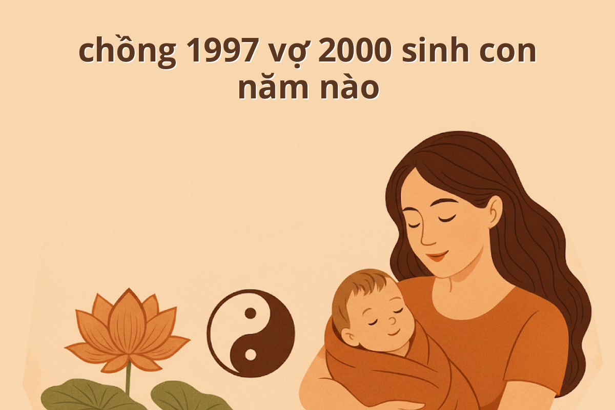 Chồng 1997 vợ 2000 nên sinh con năm nào hợp