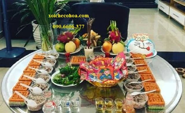 Mâm cúng đầy tháng cho bé trai đầy đủ nhất