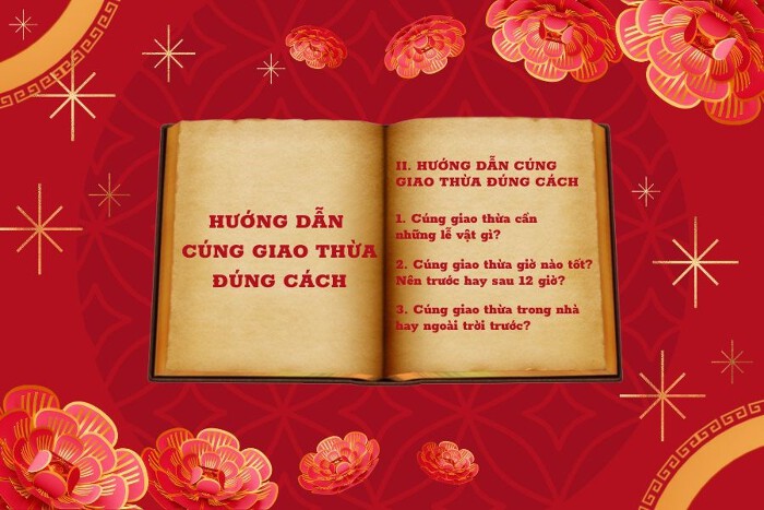 Bài cúng giao thừa ngoài trời theo phong tục Việt Nam