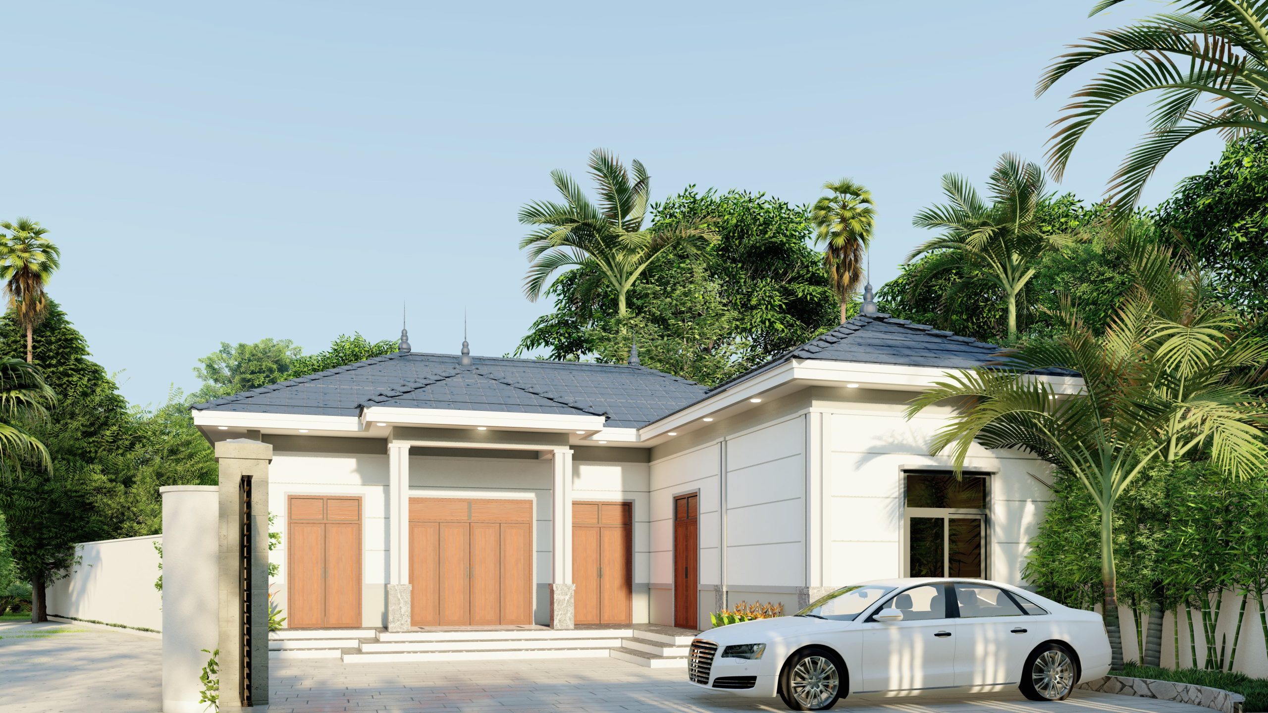 Bố trí phong thuỷ cho nhà cấp 4 hiện đại