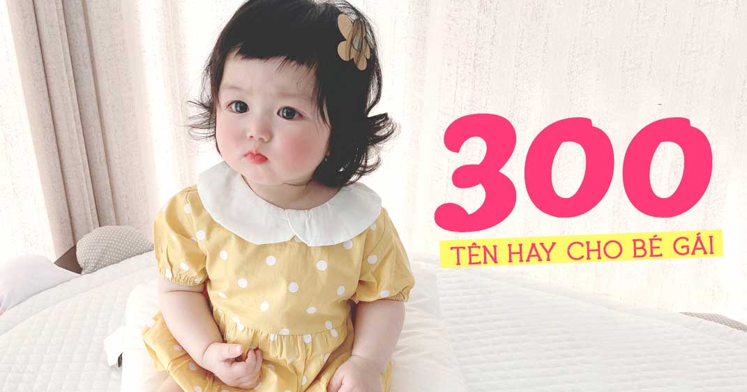 Bé gái dễ thương với những tên con gái hay