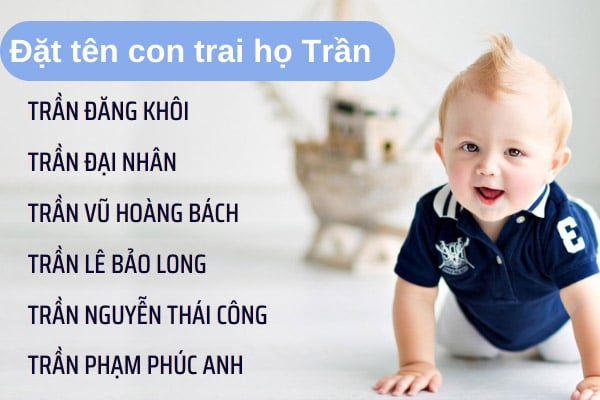 Bé trai với tên gọi ý nghĩa và may mắn
