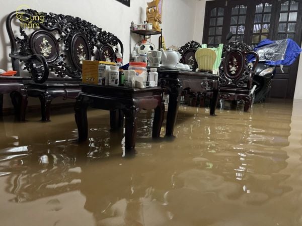 Nước tràn vào nhà trong giấc mơ