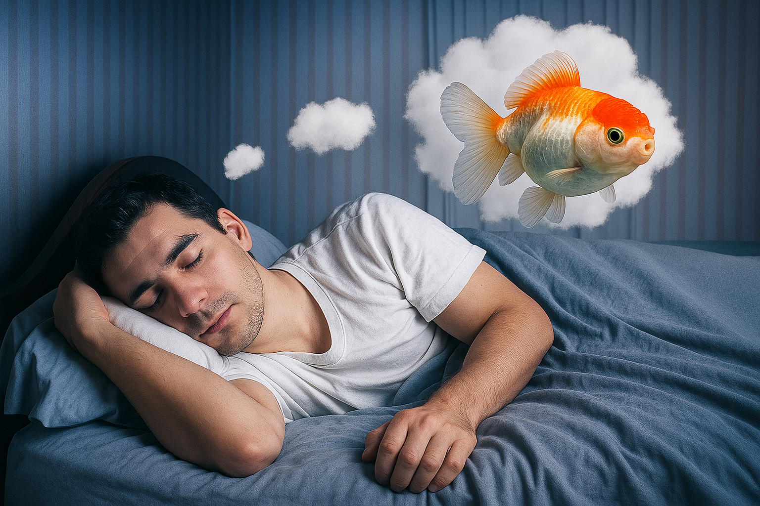 Cảnh mơ thấy bão lớn trên bầu trời u ám