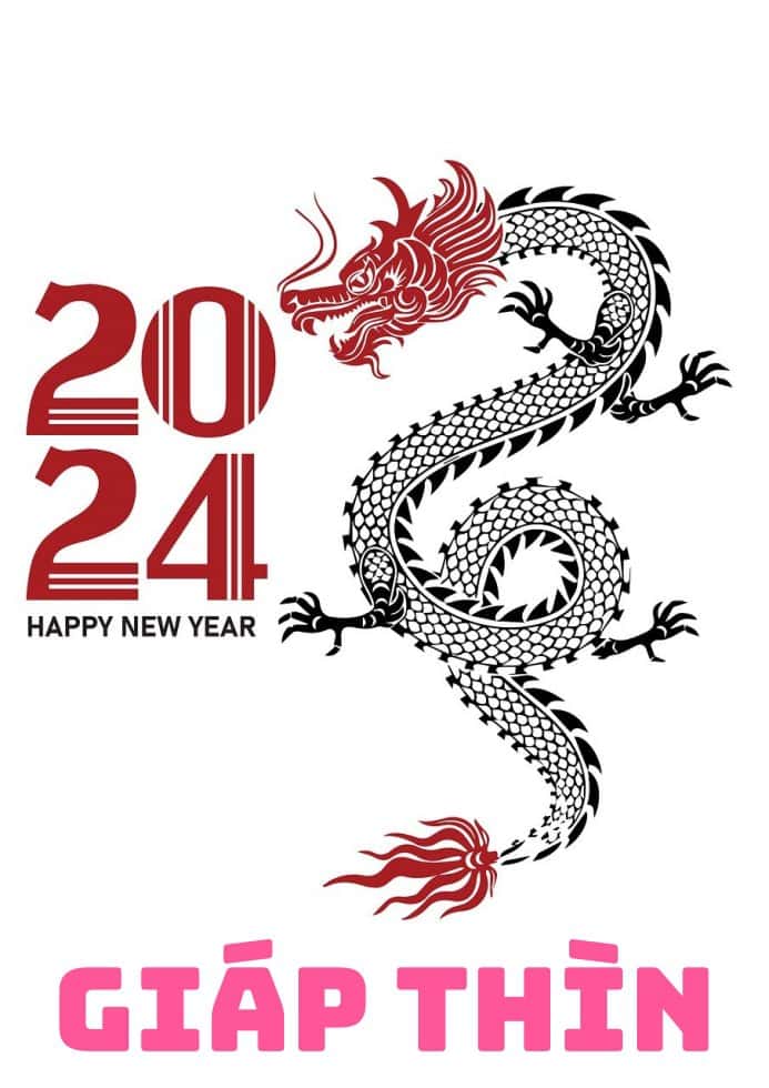 Hình vẽ Giáp Thìn 2024 và tử vi