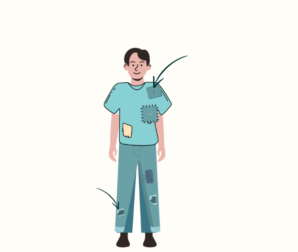 Hình minh họa hiện tượng giật vai