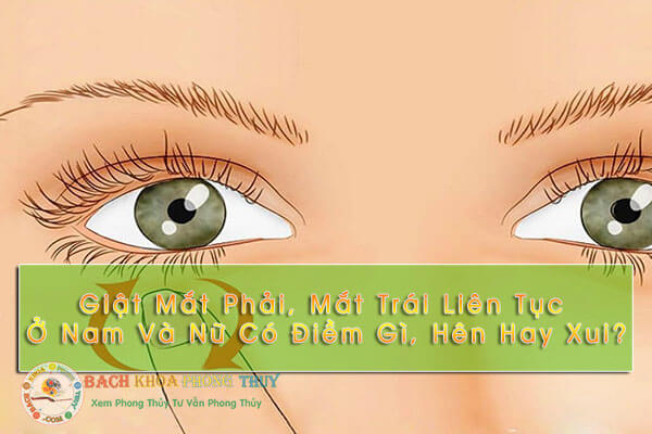 Giật mắt phải và mắt trái liên tục