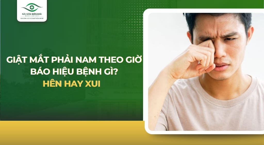 Giật mắt phải ở nam và nữ theo giờ