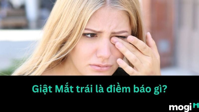 Giật mắt phải ở nam giới trẻ