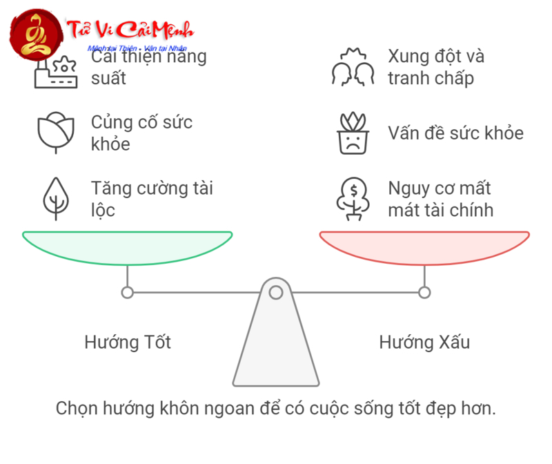 Hướng bàn làm việc hợp tuổi mang lại may mắn