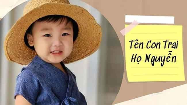 Bé trai tên hay cho họ Nguyễn