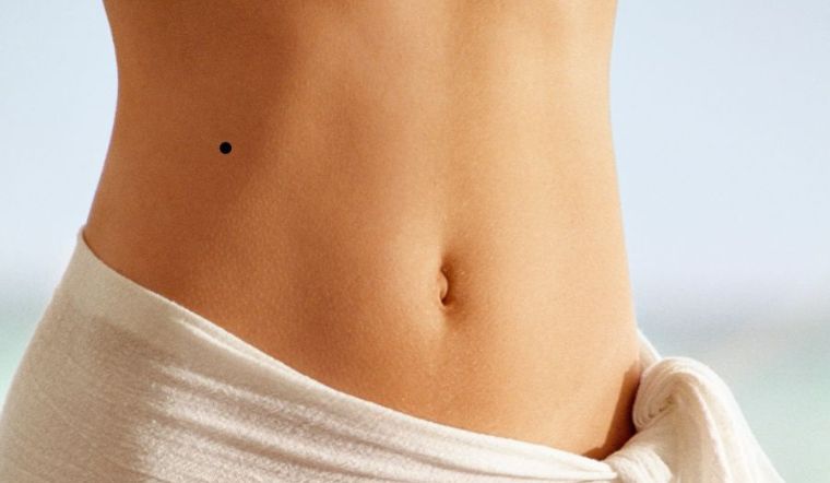 Hình ảnh nốt ruồi ở bụng nam nữ