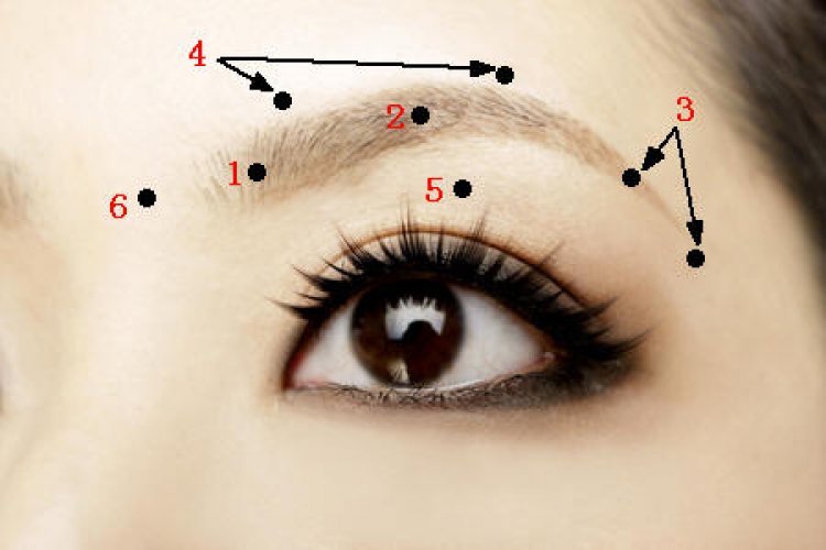 Nốt ruồi đuôi lông mày trái nữ