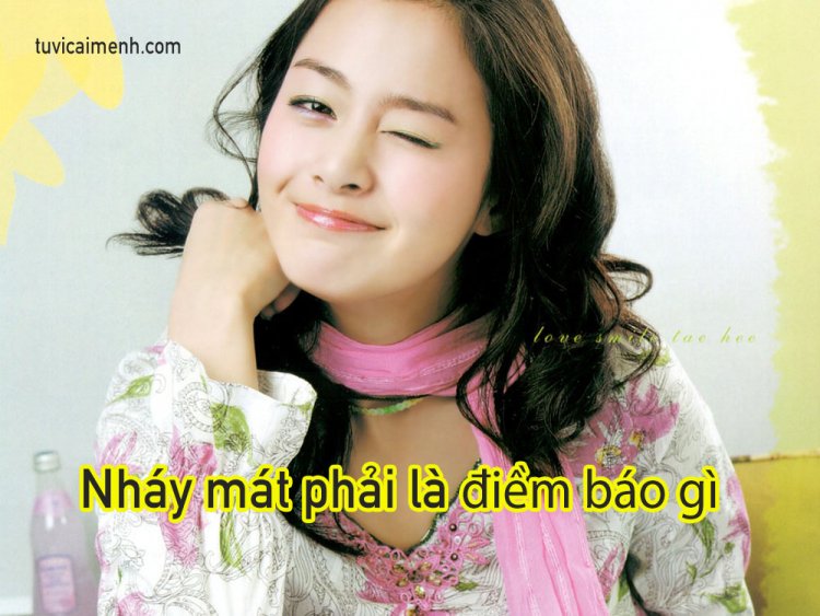 Điềm báo nháy mắt phải nữ