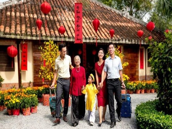 Mâm lễ cúng xuất hàng đầu năm truyền thống