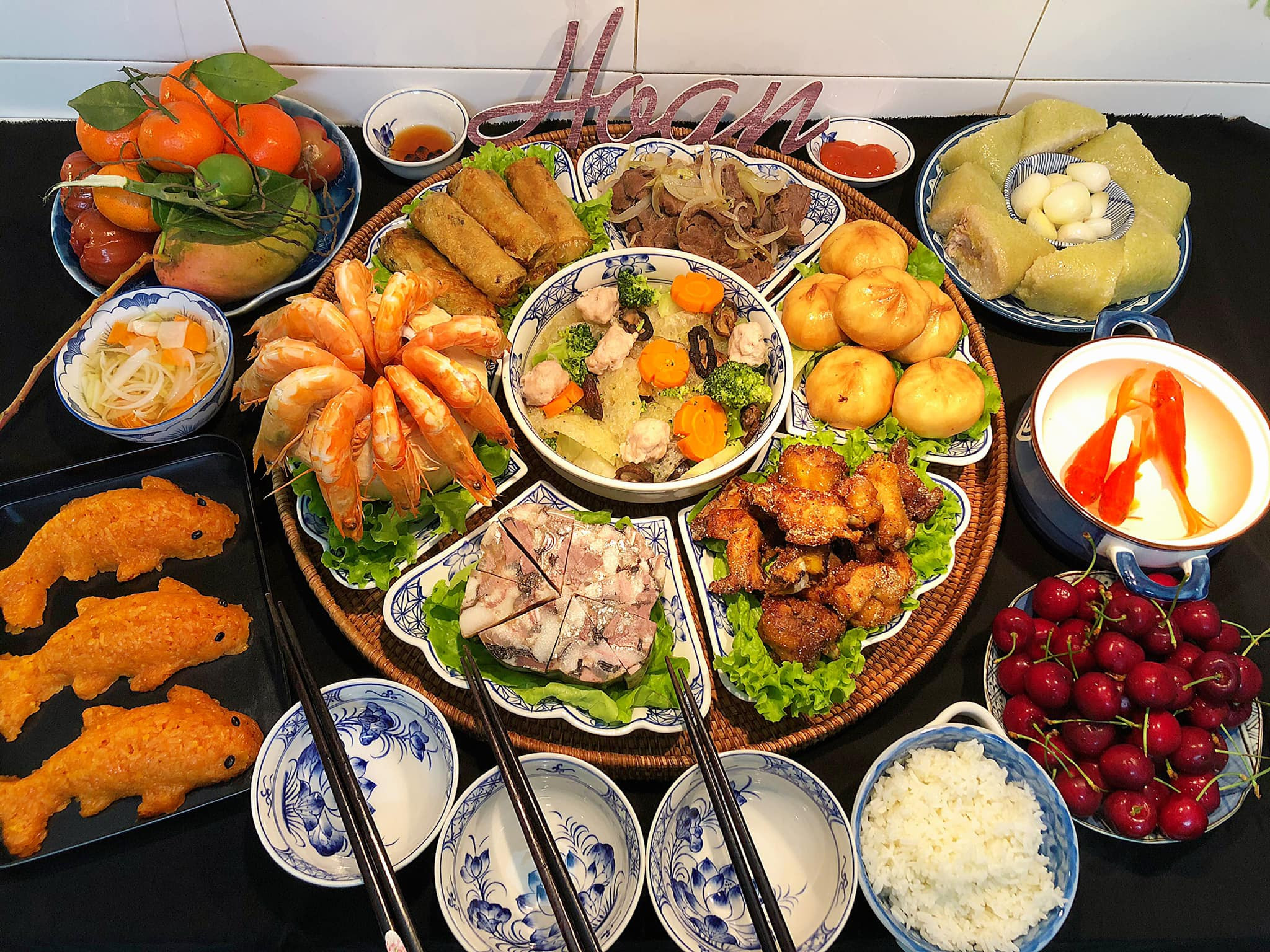 Mâm cúng giỗ ông nội đầy đủ lễ vật truyền thống