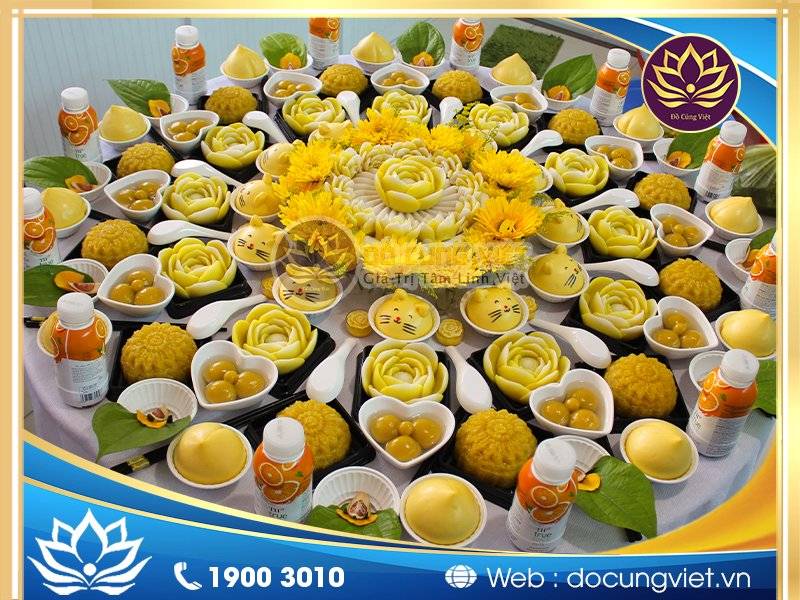 Mâm cúng đầy tháng cho bé gái truyền thống Việt Nam
