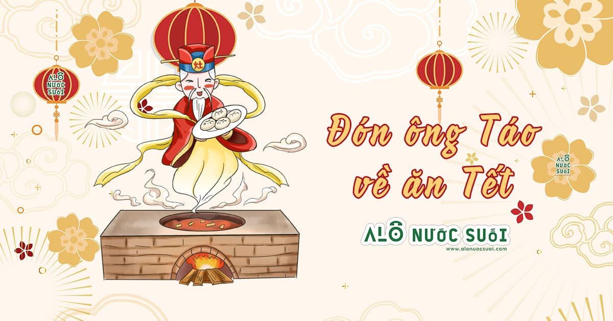Bàn thờ chuẩn bị lễ cúng ông Táo truyền thống
