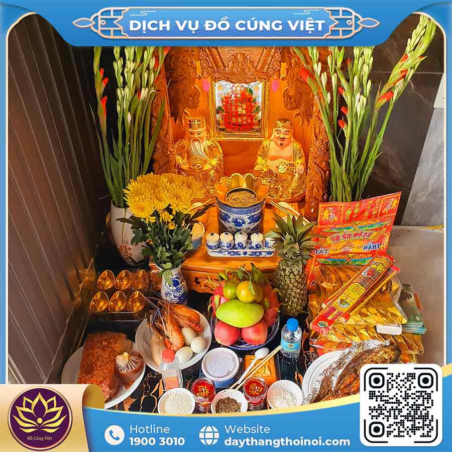 Mâm cúng tạ đất bày trí đúng phong thủy