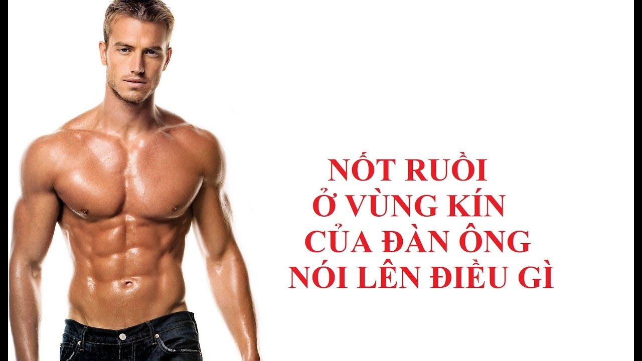 Minh họa nốt ruồi vùng kín nam
