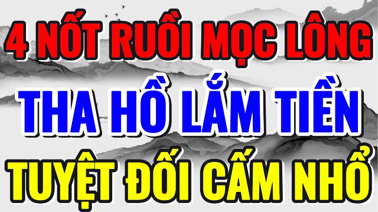 Nốt ruồi có lông thường gặp