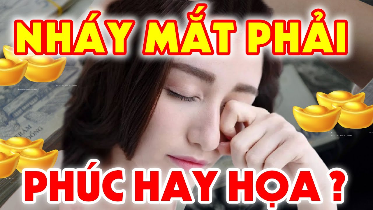 Người bị nháy mắt phải