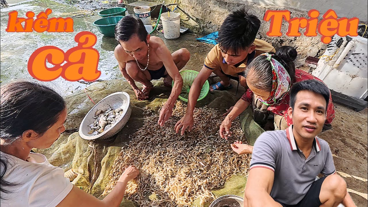 Người nằm mơ bắt được nhiều tép ngoài đồng