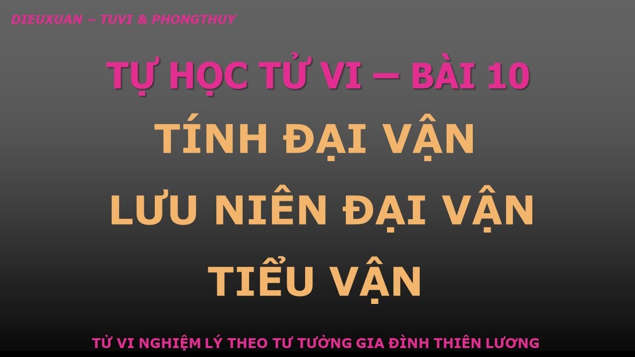 Giải thích ý nghĩa tiểu vận trong tử vi