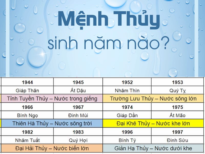 Giải Mã Sâu Sắc: Mệnh Thuỷ Hợp Mệnh Nào? Góc Nhìn Thực Tế Từ Phong Thuỷ Ứng Dụng Người mệnh Thủy hợp với mệnh Kim và mệnh Mộc