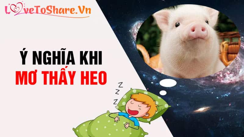 Heo con trong giấc mơ và con số may mắn