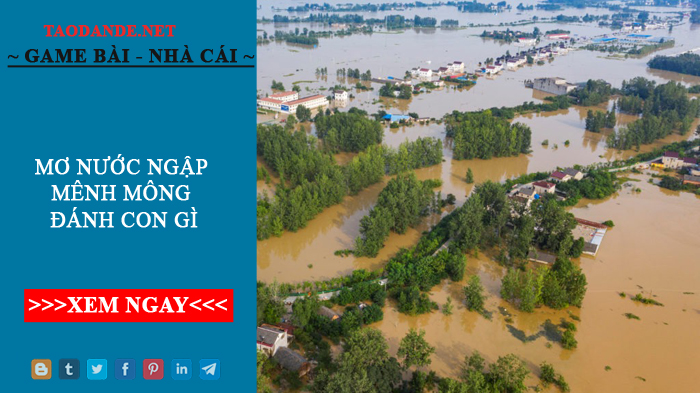 Nằm mơ thấy nước ngập đường đánh đề con gì