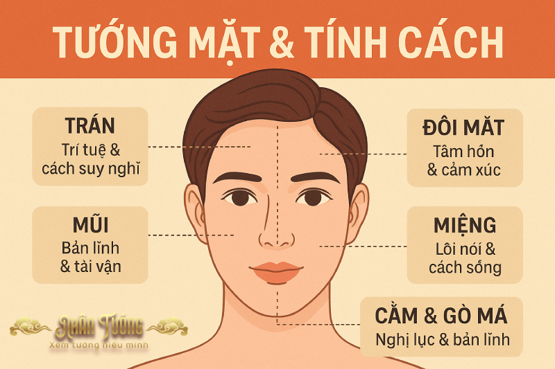 Tướng mặt và đặc điểm tính cách