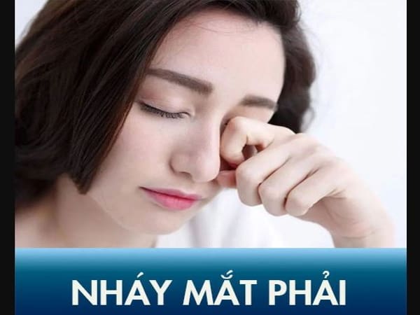 Điềm báo nháy mắt phải nữ